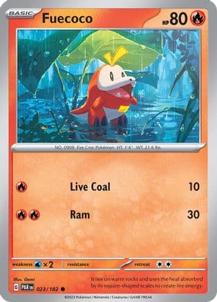 Fuecoco 023- SV04 Paradox Rift Reverse Holofoil