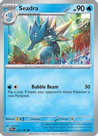 Seadra 031- SV04 Paradox Rift Reverse Holofoil