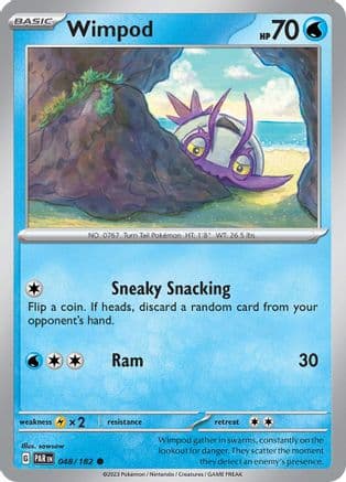 Wimpod 048/182  - Reverse Holofoil SV04 Paradox Rift - Common