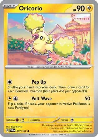 Oricorio 067- SV04 Paradox Rift Reverse Holofoil