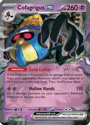 Cofagrigus ex 076- SV04 Paradox Rift Holofoil