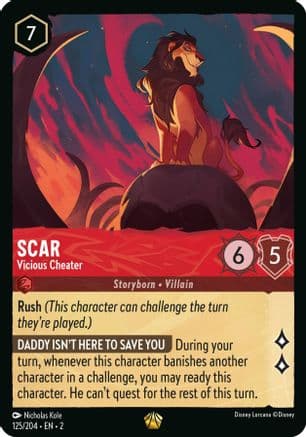 Scar - Vicious Cheater (125/204) [Rise of the Floodborn] Cold Foil