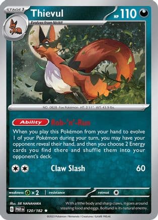 Thievul 120- SV04 Paradox Rift Holofoil