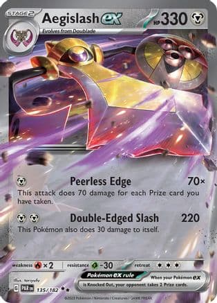 Aegislash ex 135- SV04 Paradox Rift Holofoil