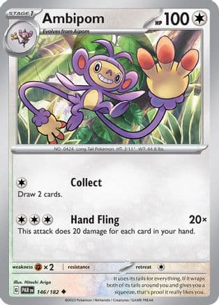Ambipom 146- SV04 Paradox Rift Reverse Holofoil