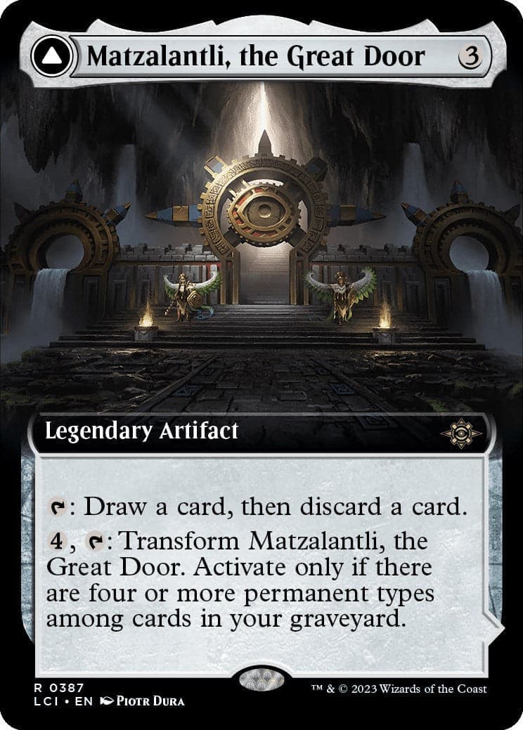 Matzalantli, the Great Door // The Core (Extended Art) [The Lost Caverns of Ixalan] Foil