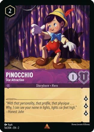 Pinocchio - Star Attraction (56/204) [Rise of the Floodborn] Cold Foil