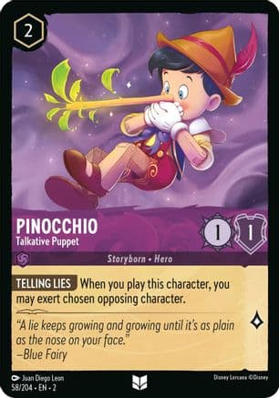 Pinocchio - Talkative Puppet (58/204) [Rise of the Floodborn] Cold Foil