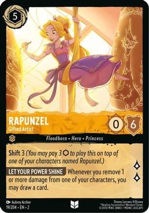 Rapunzel - Gifted Artist (19/204) [Rise of the Floodborn] Cold Foil