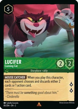 Lucifer - Cunning Cat (85/204) [Rise of the Floodborn] Cold Foil