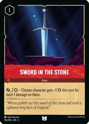 Sword in the Stone (136/204) [Rise of the Floodborn] Cold Foil
