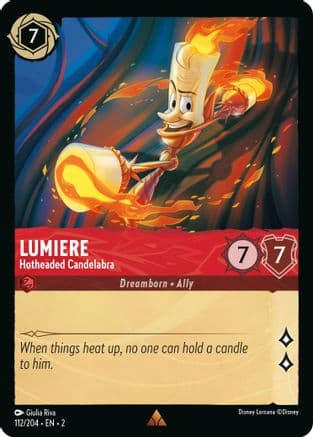 Lumiere - Hotheaded Candelabra (112/204) [Rise of the Floodborn] Cold Foil