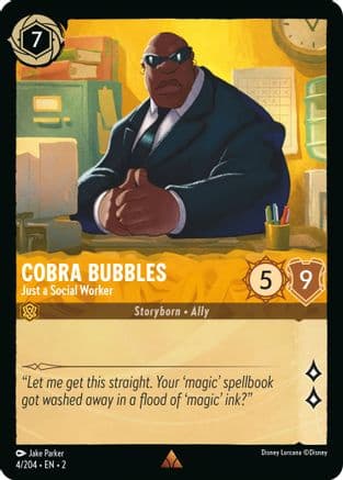 Cobra Bubbles - Just a Social Worker (4/204) [Rise of the Floodborn] Cold Foil