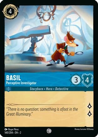 Basil - Perceptive Investigator (140/204) [Rise of the Floodborn] Cold Foil