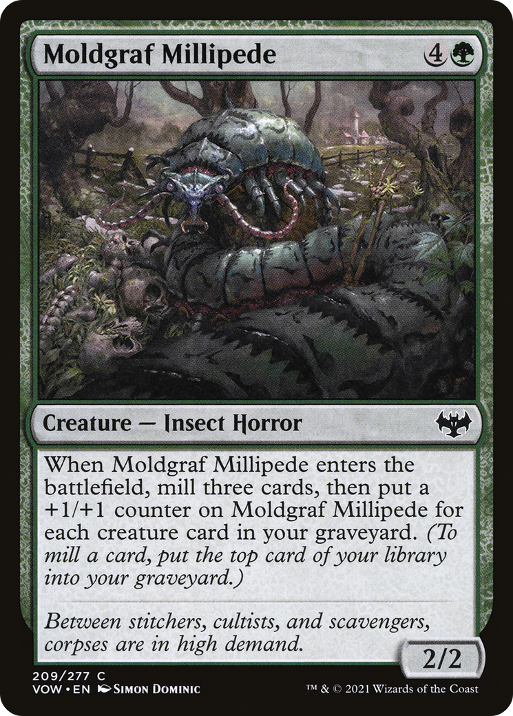 Moldgraf Millipede [Innistrad: Crimson Vow] Foil
