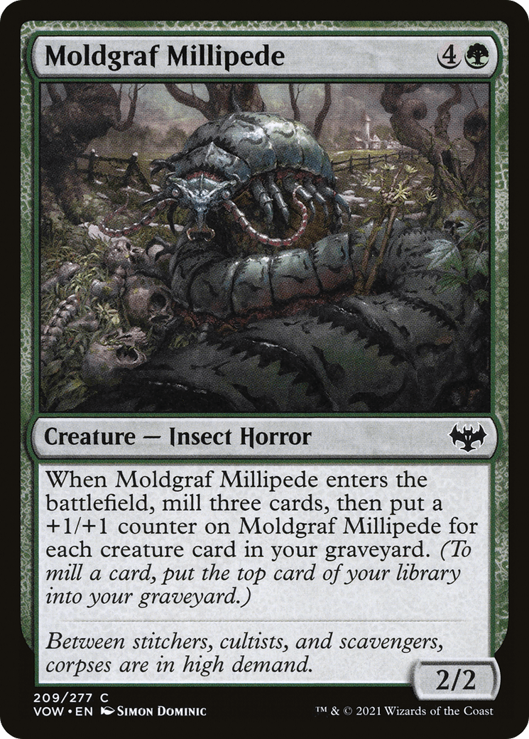 Moldgraf Millipede [Innistrad: Crimson Vow] Foil