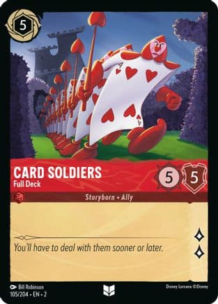 Card Soldiers - Full Deck (105/204) [Rise of the Floodborn] Cold Foil