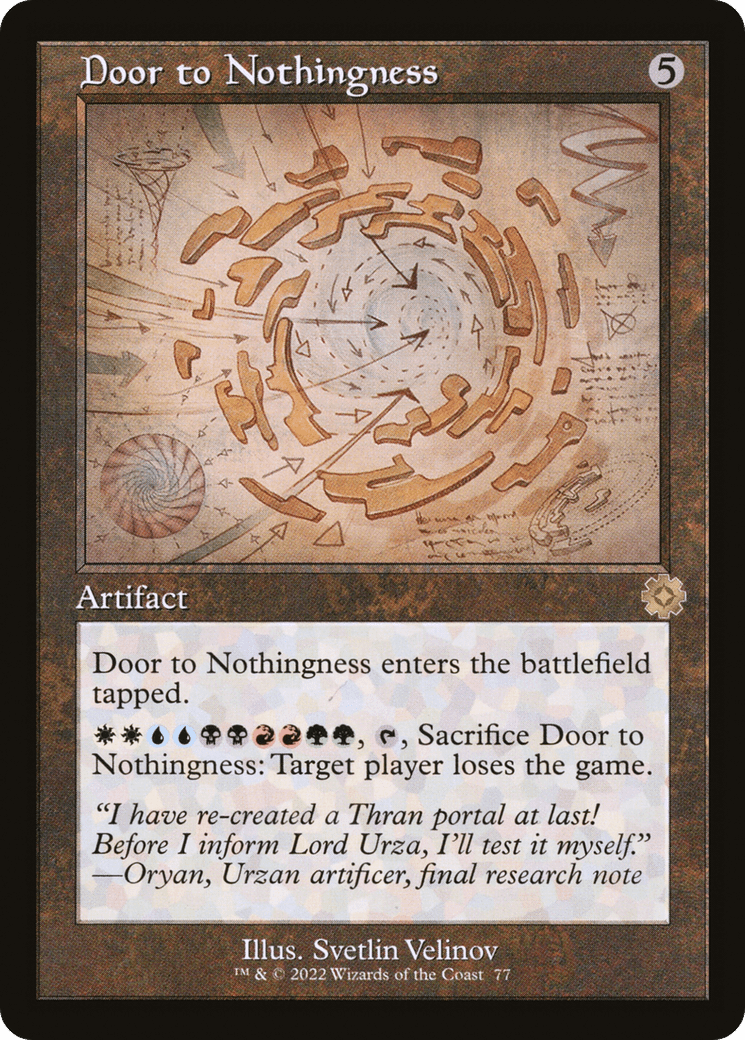 Door to Nothingness (Retro Schematic) [The Brothers' War Retro Artifacts] Foil