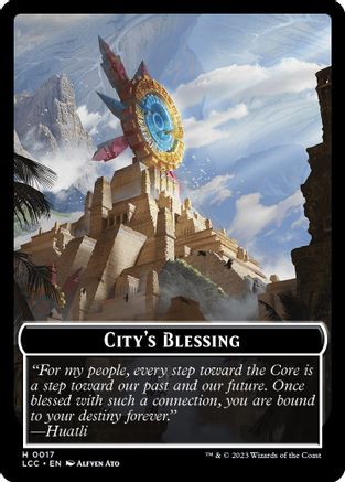 City's Blessing // Vampire (0004) Double-Sided Token |  (17 // 4) [Commander: The Lost Caverns of Ixalan]