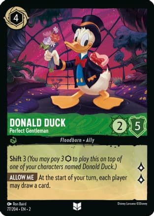 Donald Duck - Perfect Gentleman (77/204) [Rise of the Floodborn] Cold Foil