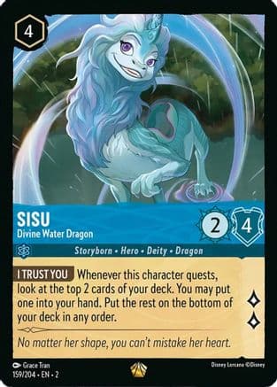 Sisu - Divine Water Dragon (159/204) [Rise of the Floodborn] Cold Foil