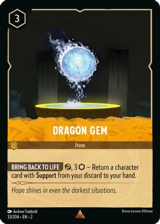 Dragon Gem (33/204) [Rise of the Floodborn] Cold Foil