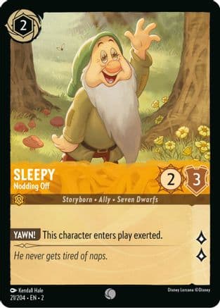 Sleepy - Nodding Off (21/204) [Rise of the Floodborn] Cold Foil