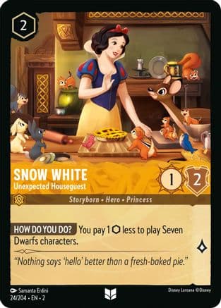 Snow White - Unexpected Houseguest (24/204) [Rise of the Floodborn] Cold Foil