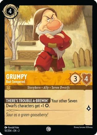 Grumpy - Bad-Tempered (10/204) [Rise of the Floodborn] Cold Foil