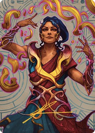 Saheeli, the Sun's Brilliance Art Card (Gold-Stamped Signature) |  (052) [Art Series: The Lost Caverns of Ixalan]