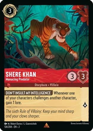 Shere Khan - Menacing Predator (126/204) [Rise of the Floodborn] Cold Foil