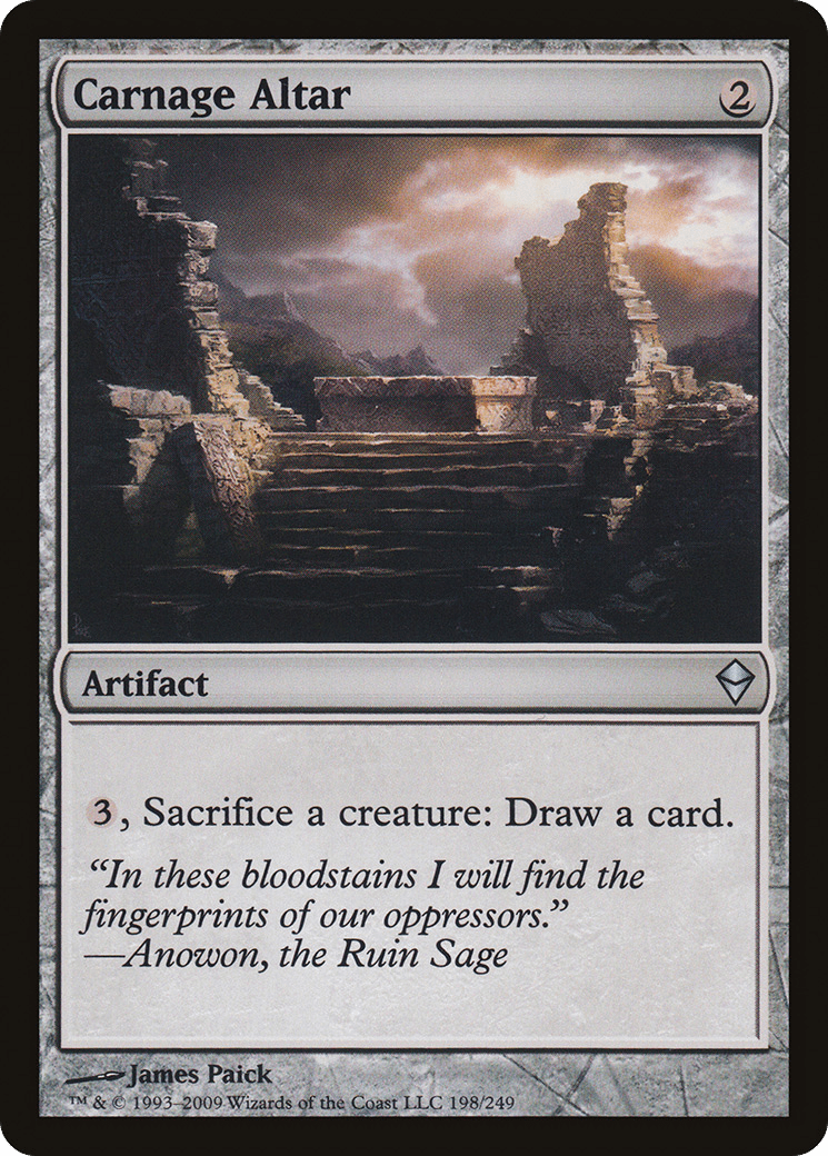 Carnage Altar [Zendikar] Foil