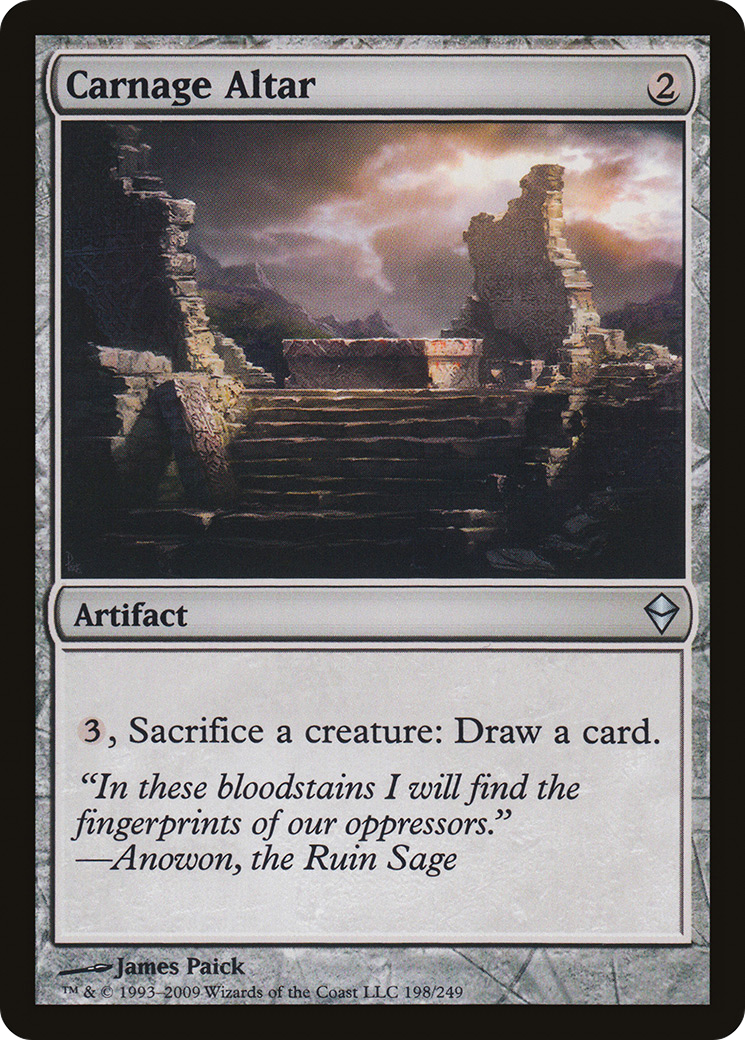 Carnage Altar [Zendikar] Foil