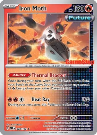 Iron Moth (Gamestop Promo) 028/182 - Miscellaneous Cards & Products Reverse Holofoil