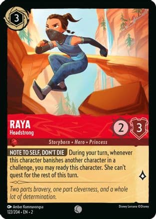 Raya - Headstrong (122/204) [Rise of the Floodborn] Cold Foil