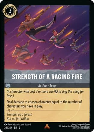 Strength of a Raging Fire (201/204) [Rise of the Floodborn] Cold Foil
