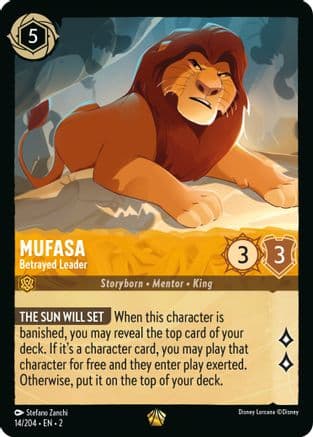 Mufasa - Betrayed Leader (14/204) [Rise of the Floodborn] Cold Foil