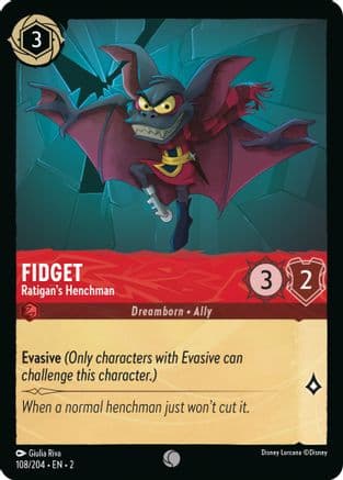 Fidget - Ratigan's Henchman (108/204) [Rise of the Floodborn] Cold Foil