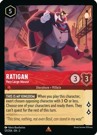 Ratigan - Very Large Mouse (121/204) [Rise of the Floodborn] Cold Foil