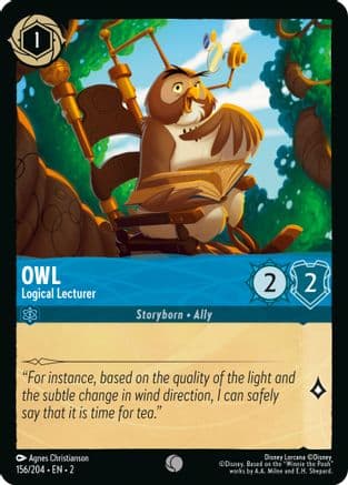 Owl - Logical Lecturer (156/204) [Rise of the Floodborn] Cold Foil