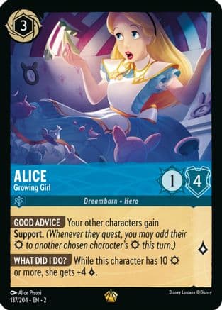 Alice - Growing Girl (137/204) [Rise of the Floodborn] Cold Foil