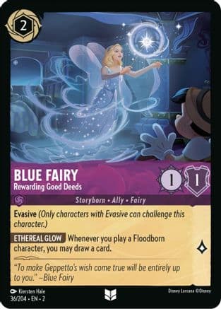 Blue Fairy - Rewarding Good Deeds (36/204) [Rise of the Floodborn] Cold Foil
