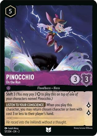 Pinocchio - On the Run (57/204) [Rise of the Floodborn] Cold Foil