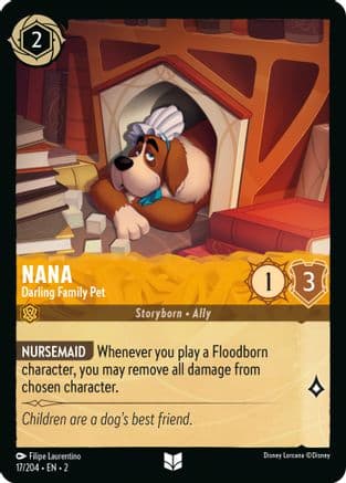 Nana - Darling Family Pet (17/204) [Rise of the Floodborn] Cold Foil