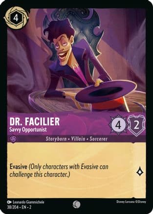 Dr. Facilier - Savvy Opportunist (38/204) [Rise of the Floodborn] Cold Foil