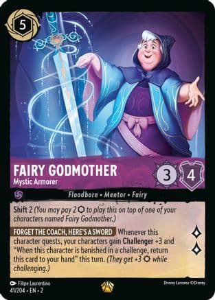 Fairy Godmother - Mystic Armorer (41/204) [Rise of the Floodborn] Cold Foil