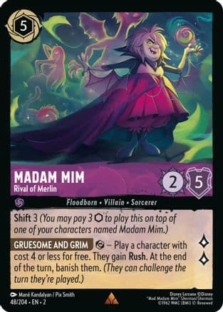Madam Mim - Rival of Merlin (48/204) [Rise of the Floodborn] Cold Foil