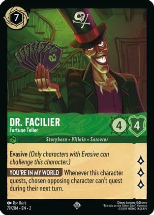 Dr. Facilier - Fortune Teller (79/204) [Rise of the Floodborn] Cold Foil