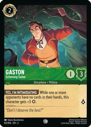 Gaston - Scheming Suitor (83/204) [Rise of the Floodborn] Cold Foil