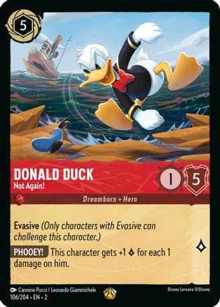 Donald Duck - Not Again! (106/204) [Rise of the Floodborn] Cold Foil